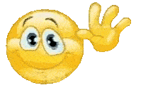 gif of a enthusiastically waving smiley